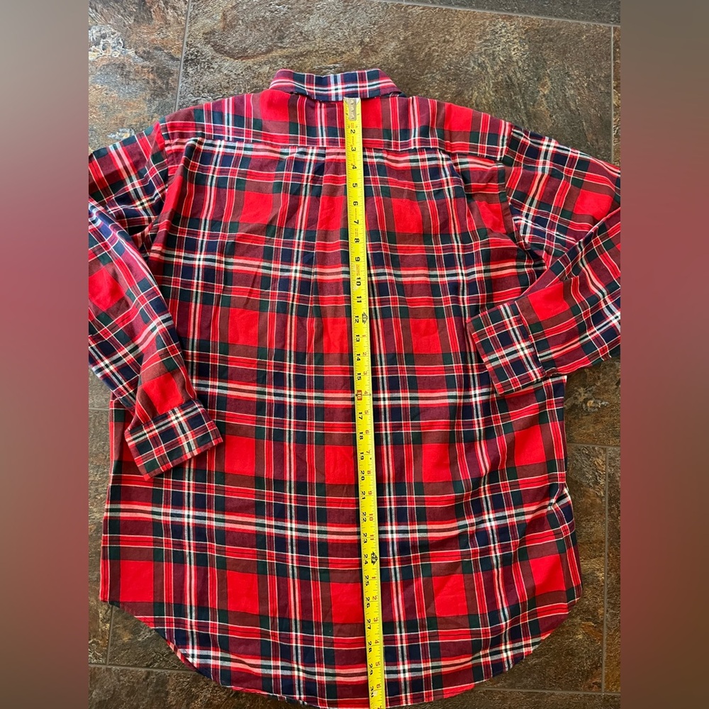 Brooks Brothers Brothers Flannel. Classic red plaid long sleeve button down. 16R - Picture 8 of 8